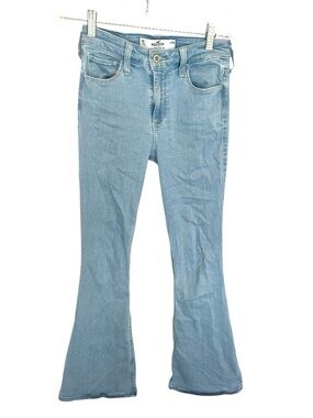 Hollister High Rise Light Blue Flare Jeans for Women 25R